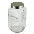 thumbnail image 1 of Grant Howard Mason Classics Glass Storage Jar, Metal Emboss Top, 64 Ounces, Food Storage Canning Container, Clear, 1 of 1