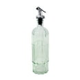 thumbnail image 1 of Grant Howard 16 oz Rondo Embossed Glass Oil & Vinegar Cruet with Pourer – Translucent Kitchen Bottle, 1 of 1
