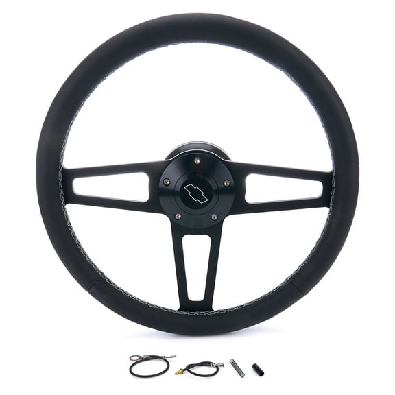 T Series Blk Wheel CHEV Logo/Install Kit