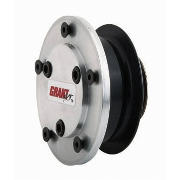 Grant 3025 Steering Wheel Quick Release - Pinless - 360 Degree Release - SFI 42.1 - Aluminum - Black Anodized - 5-Bolt Steering Wheels