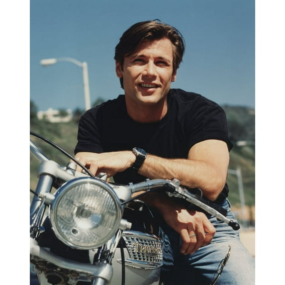 Grant Show smiling in Black Shirt Portrait Photo Print (24 x 30)