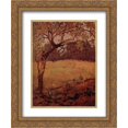 thumbnail image 1 of Grant Wood 2x Matted 20x24 Gold Ornate Framed Art Print 'The shaking Poplar ', 1 of 2