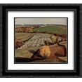 thumbnail image 1 of Grant Wood 2x Matted 22x20 Black Ornate Framed Art Print 'Landscape ', 1 of 2