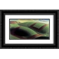 thumbnail image 1 of Grant Wood 2x Matted 24x14 Black Ornate Framed Art Print 'Spring Turning', 1 of 2