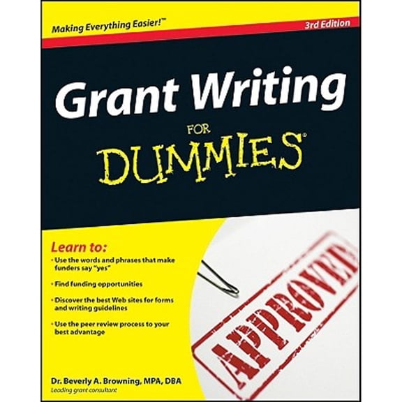 Pre-Owned Grant Writing for Dummies (Paperback) by Beverly A Browning