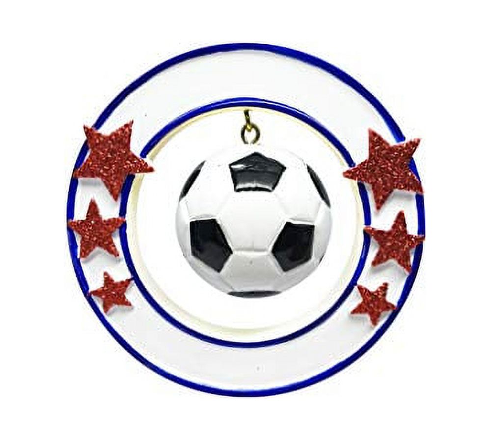 Grantwood Technology Personalized Christmas Ornament Sports- 3D Soccer Ball - image 1 of 1