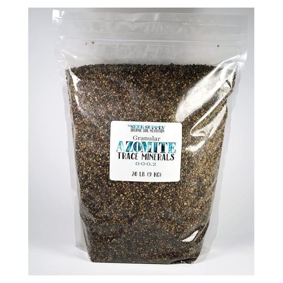 Granular AZOMITE Natural Trace Mineral Fertilizer 20lbs Organic Soil Amendment Garden Plant Growth