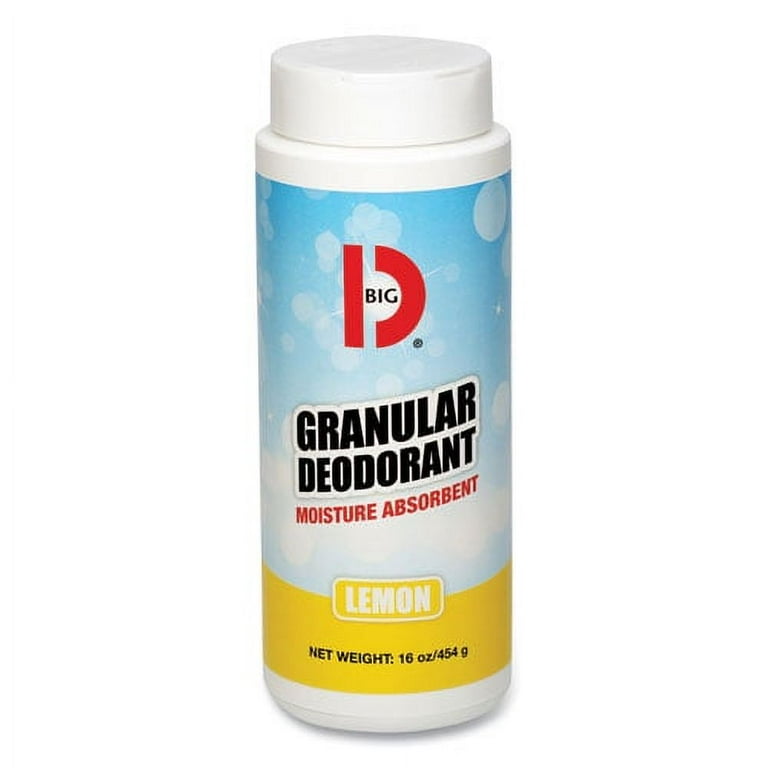 Granular Deodorant, Lemon, 16 oz, Shaker Can, 12/Carton Granular Deodorant, Lemon, 16 oz, Shaker Can, 12/Carton