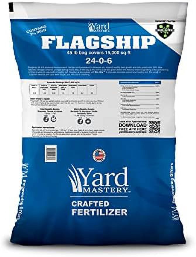 Granular Lawn Fertilizer With 3 Iron, BioNite™, 45 Lb Bag Covers