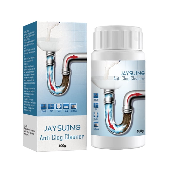 Granular Oxygen Foaming Pipe Dredger, Fast Acting Clog Dissolving Drain Powder, Non Caustic Deodorizing Toilet Bowl Cleaner for Kitchen