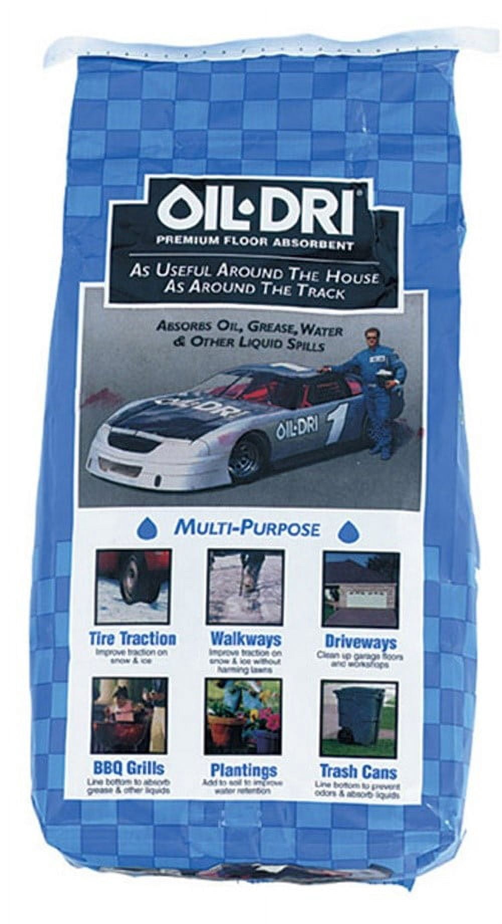 Oil-Dri, Maintenance Absorbent, 8 lb Bag, Water Oil Grease Ink ...