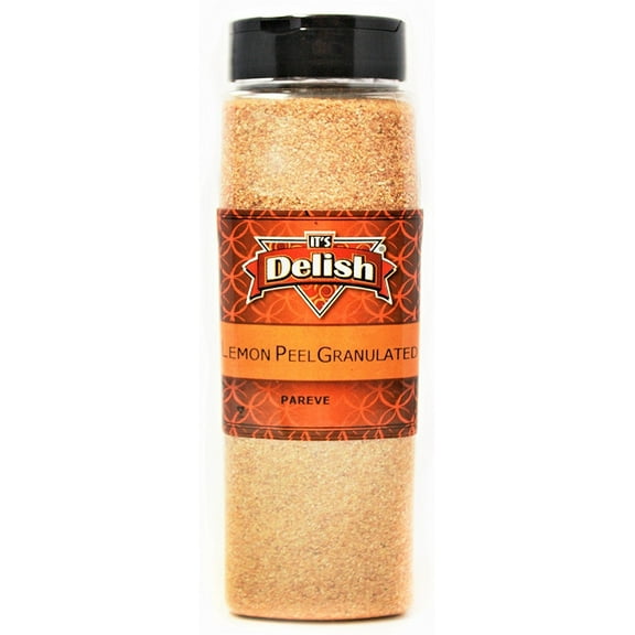 Granulated Lemon Peel by Its Delish, 18 Oz. Large Jar