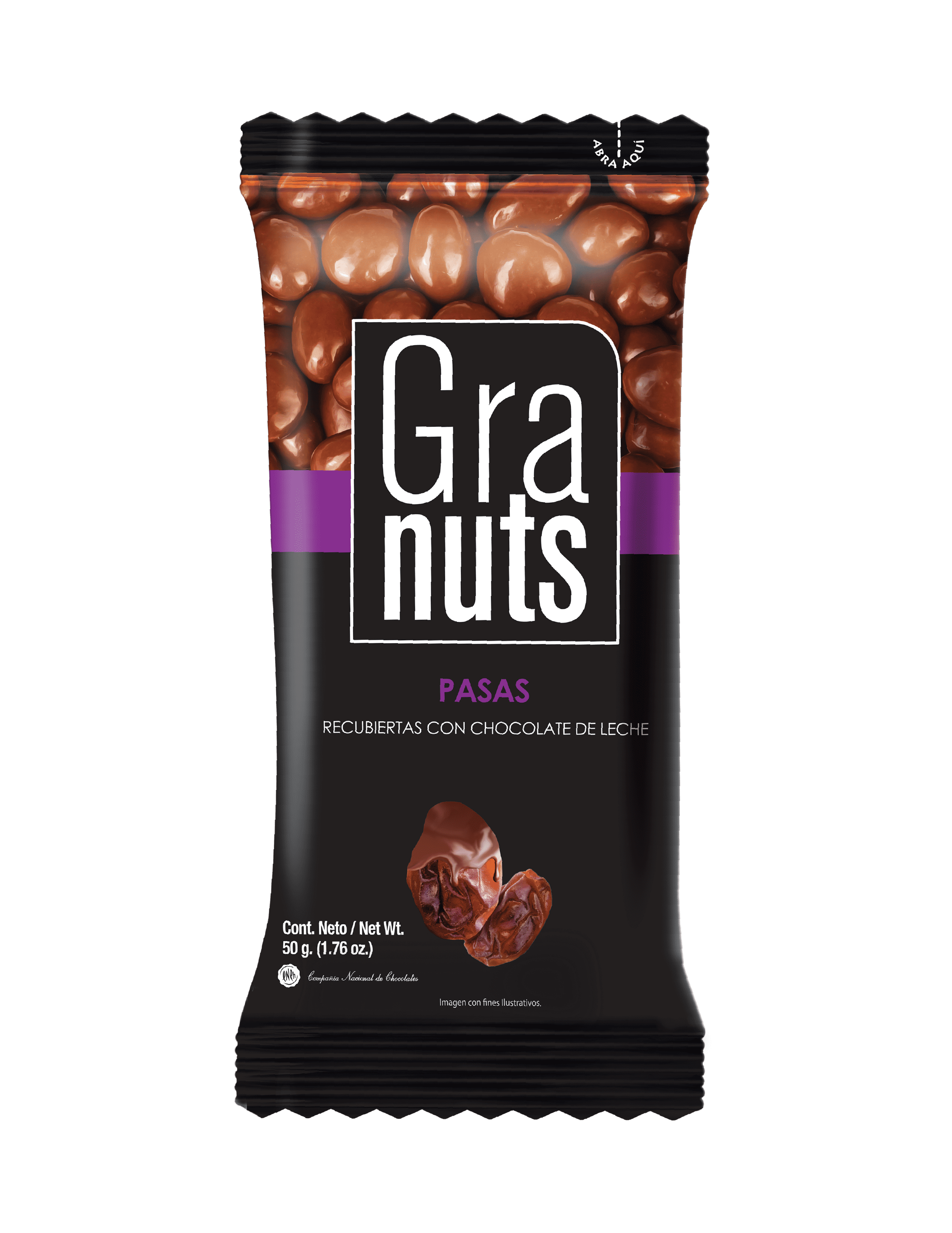 Granuts Chocolate Covered Raisins, 1.76 oz.