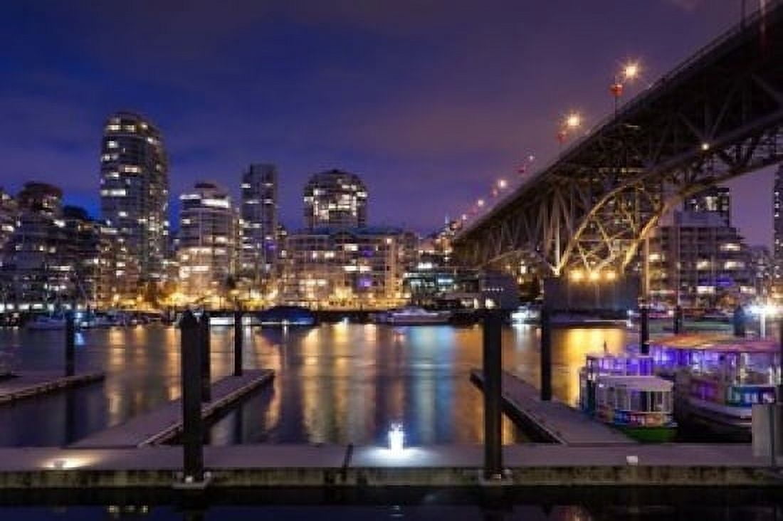 Granville Bridge Canvas Art - Walter Bibikow DanitaDelimont (36 x 24)