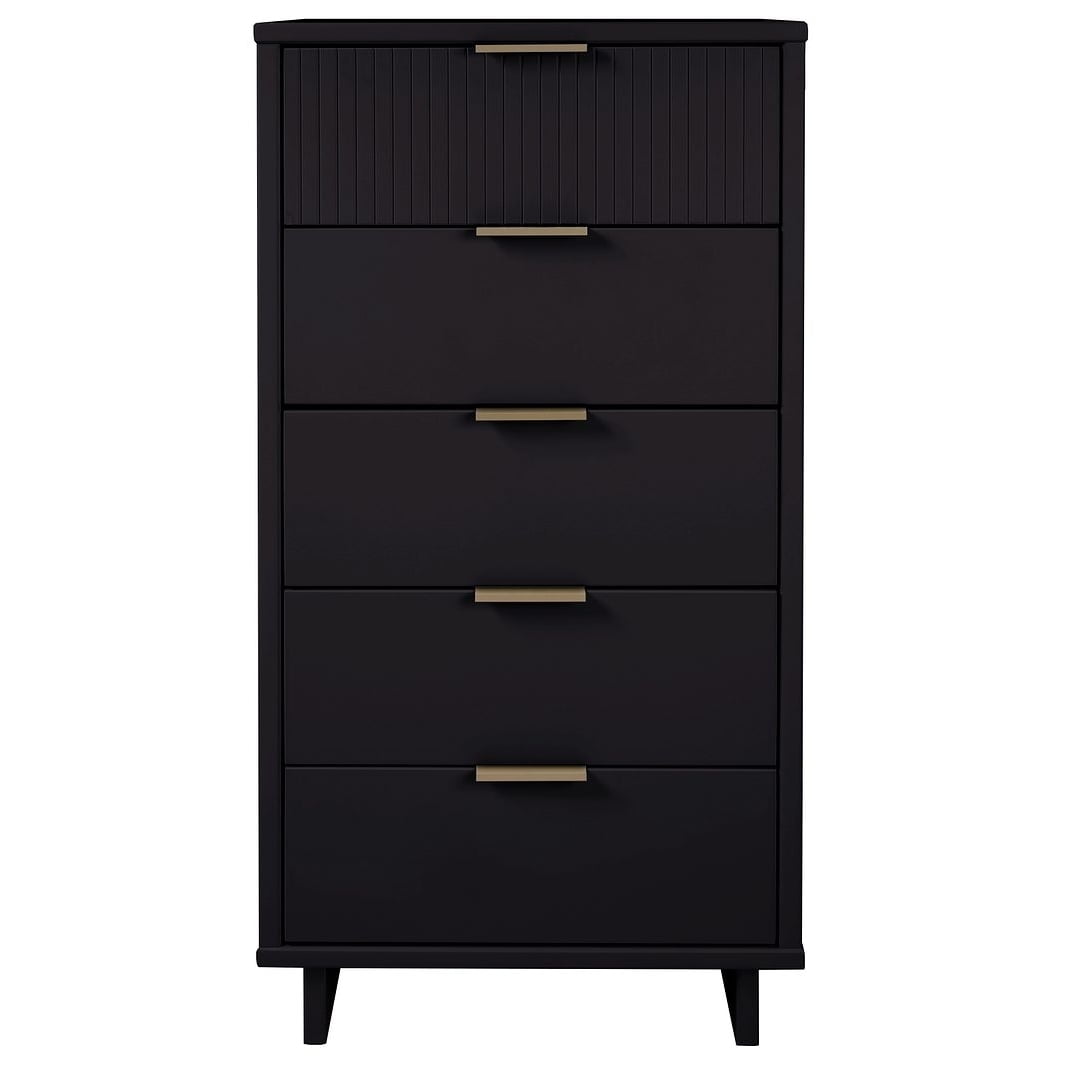 Granville Tall 23.62" Modern Narrow Dresser with 5 Full Extension