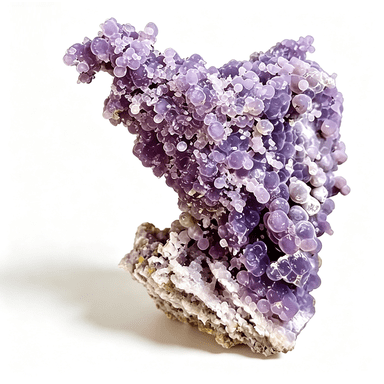 Grape Agate Geode - Natural Healing Crystal Cluster, Meditation Reiki Stone Specimen (10-20g)