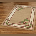 thumbnail image 1 of Grape Apple and Pear Fruitful Handcrafted Wool Rectangle Rug 36 x 60 Inches, 1 of 1