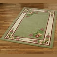 thumbnail image 1 of Grape Apple and Pear Fruitful Handcrafted Wool Rectangle Rug 60 x 93 Inches, 1 of 1
