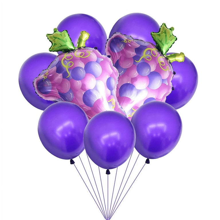 Grape Balloons Set, Fruit Purple Grape Foil Balloons, for Grape Summer  Fruit Baby Shower Party Decorations, Birthday, Weddings, Grape Themed Party 