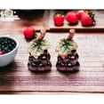 thumbnail image 1 of Grape Ceramic Salt and Pepper Shakers 3" Hand Painted Kitchen Dining Decor Gift, 1 of 3