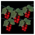 thumbnail image 1 of Grape Cluster Outdoor Patio String Light Set - Red - 6' Green Wire - 5ct, 1 of 8