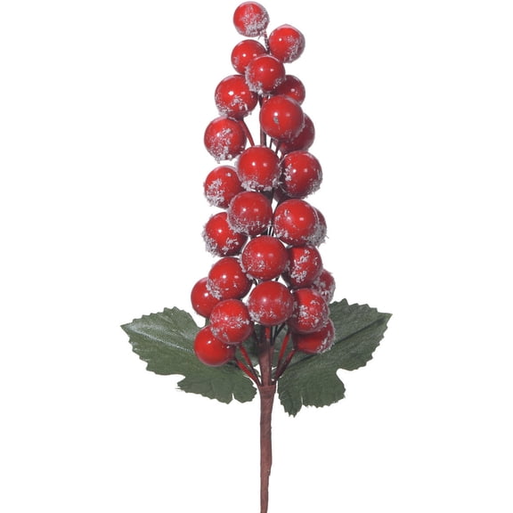 Grape Cluster W/Snow Pick - Red