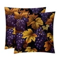 thumbnail image 1 of Grape Covers Set of 2 with Velvet Fabric and Unique Patterns for 16x16, 18x18, 20x20 Inch Throw Pillow Inserts, Throw Pillows, Throw Pillow - for Any Occasion, 1 of 6