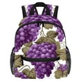 thumbnail image 1 of Grape Cute Book Bag with Adjustable Shoulder Strap, Large Capacity, Printed Design - Cute Accessories Backpack, 1 of 1