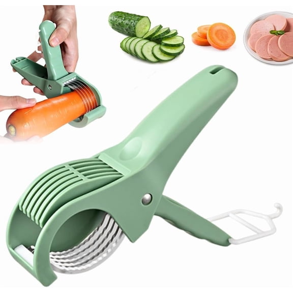 Grape Cutter Banana Slicer Cutter - All-in-One Kitchen Gadget for Fruits & Vegetables, Perfect as Banana Slicer & Strawberry Slicer, Safe for Kids & Dishwasher Safe