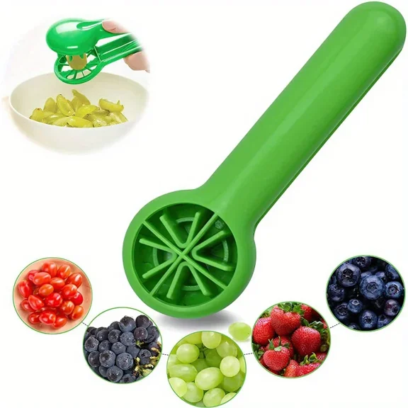 Grape Cutter, Green Multi-functional Fruit And Vegetable Cutter, Bladeless Creative Kitchen Gadgets Kitchen Accessories