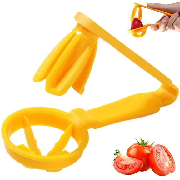 Grape Cutter Slicer, 2026 New Grape Cutter Tool, Tomato Strawberry Cutters Quarter Slicer Tool Into 4 Pieces For Vegetable Fruit Salad Cake Decoration, Kitchen Gadget