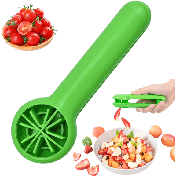 Grape Cutter Slicer, 2026 Upgrade Grape Cutter Tool, Grape Tomato Cherry Strawberry Cutter Tools Into for Vegetable Fruit Salad, Quarter Grape Slicer Kitchen Gadget (1PC)