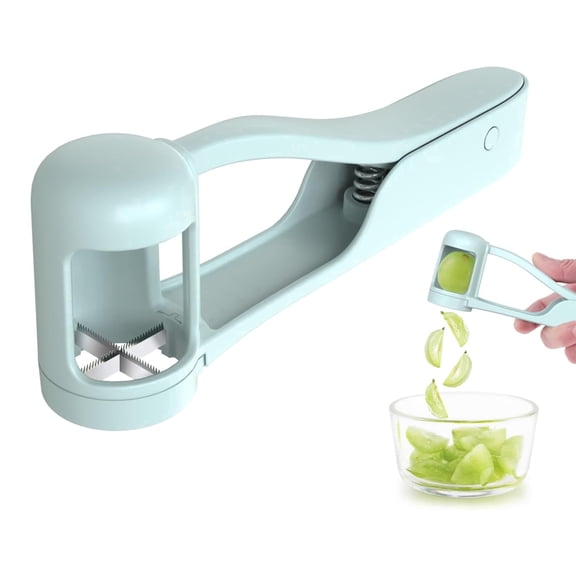 Grape Cutter, Grape Slicer. Stainless Steel Quarter-Cherry Tomato Slicer. Suitable for Grapes, Cherries, Strawberries. Kitchen Small Appliance.