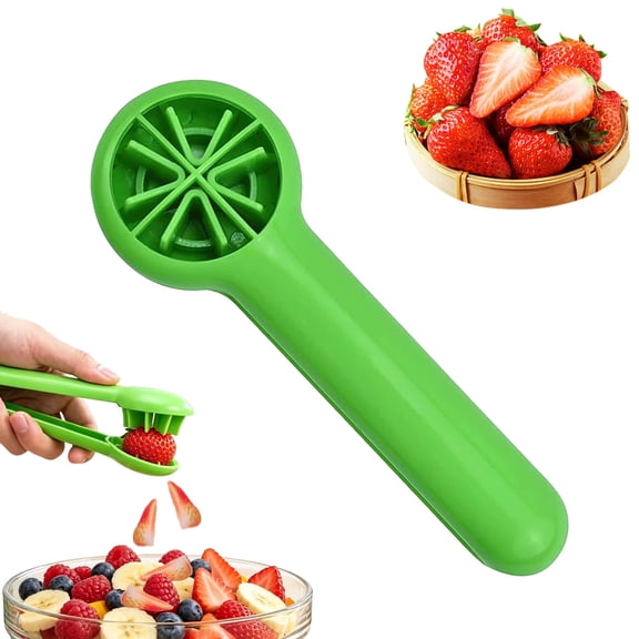 Grape Cutter Tool, 2026 New Grape Tomato Cherry Strawberry Slicer Tools Into 4 Pieces for Vegetable Fruit Salad, Quarter Fruit Slicer Kitchen Gadget (3 pcs)