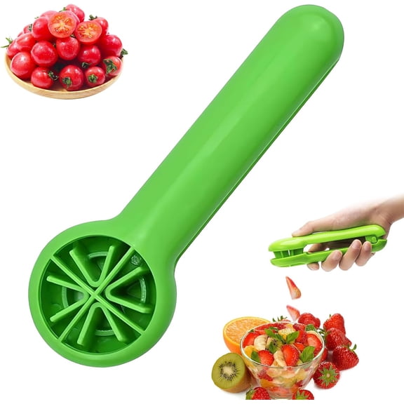Grape Cutter Tool – Quarter Fruit Slicer for Grapes Cherry Tomatoes and Strawberries – Compact Kitchen Gadget for Salad and Snack Prep (1PC)