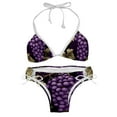 thumbnail image 1 of Grape Detachable Sponge Adjustable Strap Bikini Set Two-Pack Bikinis,Swimsuits,Beachwear, 1 of 6