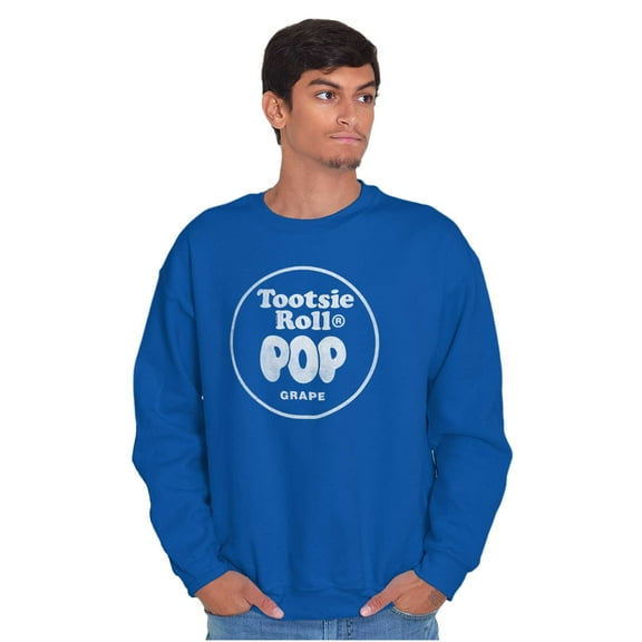 Grape Flavored Tootsie Roll Pop Sweatshirt for Men or Women Brisco Brands S