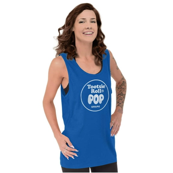 Grape Flavored Tootsie Roll Pop Tank Top T Shirts Men Women Brisco Brands X