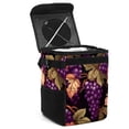 thumbnail image 1 of Grape Foldable Car Garbage Can with Lid, Leak-Proof, Hanging Storage Bag - Trash Can for Car, Mini Trash Can, 1 of 6