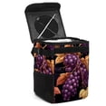 thumbnail image 1 of Grape Foldable Car Garbage Can with Lid, Leak-Proof Mini Trash Can and Hanging Storage Bag for Car, 1 of 6
