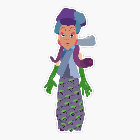 Grape Fresh Kitchen Decor Art Market Style Vinyl Sticker