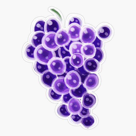 Grape Fresh Kitchen Decor Art Simple Style Vinyl Sticker