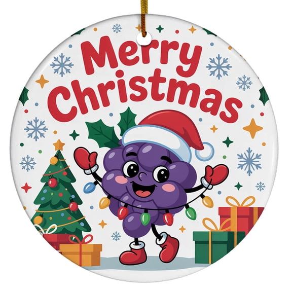 Grape Fruit Christmas Ornamen, Grape Merry Christmas Ornament, Fruit Xmas Tree Decor Ornaments 2025, Gift for Fruit Lovers