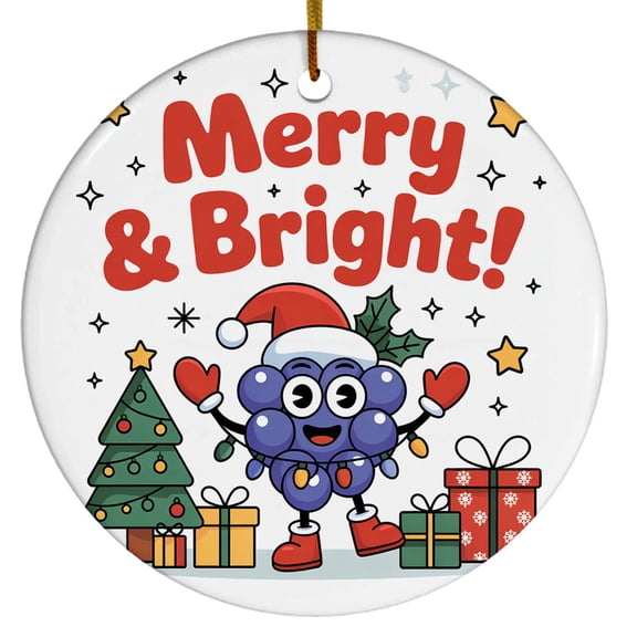 Grape Fruit Christmas Ornamen, Grape Merry Christmas Ornament, Fruit Xmas Tree Decor Ornaments 2025, Gift for Fruit Lovers