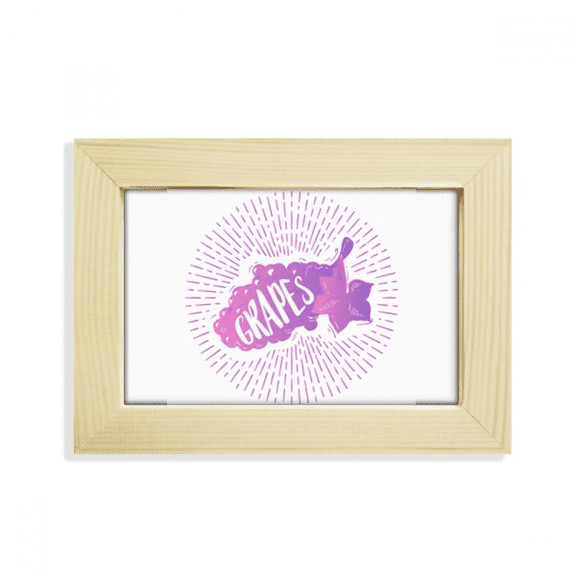 Grape Fruit Pulp Purple Art Deco Fashion Desktop Decorate Photo Frame Picture Art Painting 5x7 inch