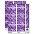 thumbnail image 1 of Grape Great Job Teacher Student School Sticker Set - Purple - Matte Finish - 2.00" Large, 1 of 7