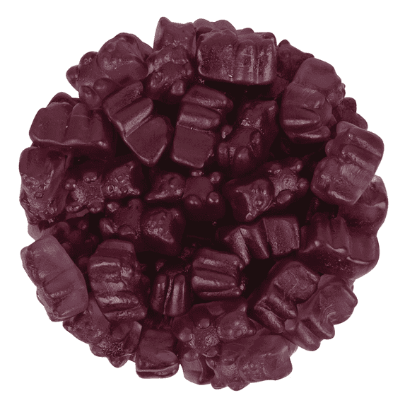 NY SPICE SHOP Grape Gummy Bears - 1 Pound - Grape Gummy Bears - Deep Purple Gummy Bears - Grape Chewy Bears - Grape Gummi Bears