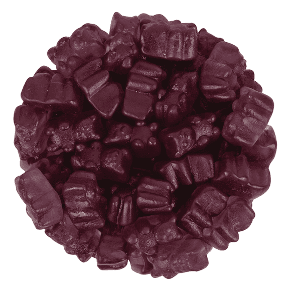 NY SPICE SHOP Grape Gummy Bears - 3 Pound - Grape Gummy Bears - Deep Purple Gummy Bears - Grape Chewy Bears - Grape Gummi Bears