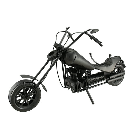 Grape Hangers Metal Motorcycle Wine Bottle Holder Sculpture