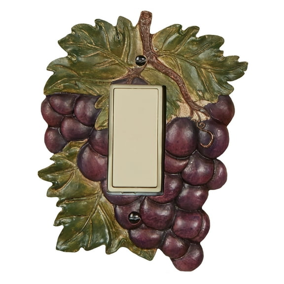 Grape Harvest Realistic Grapes Switchplate Single Dimmer Rocker